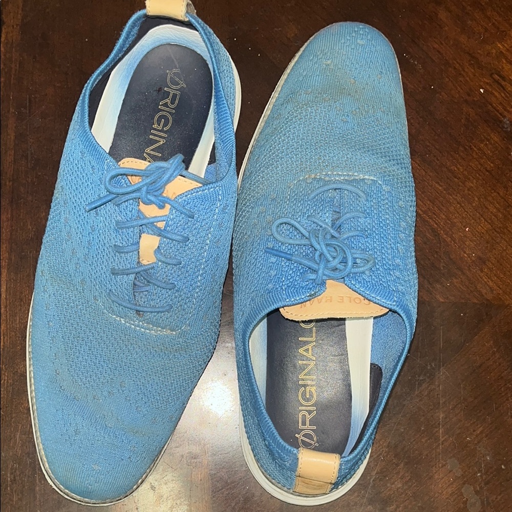 Cole Haan Blue Knit Sneakers for Men